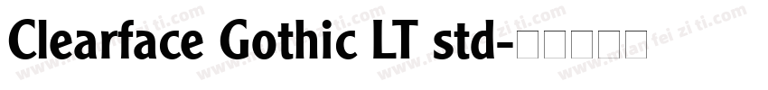Clearface Gothic LT std字体转换